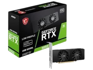MSI NVIDIA GeForce RTX 3050 Low Profile OC 6GB GDDR6 Graphics Card